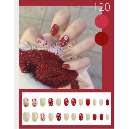 24pcs Press On Acrylic Nails Fake French Nail Tip Splendid&Co.