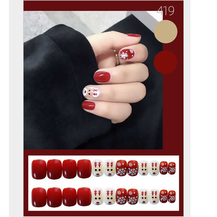 24pcs Press On Acrylic Nails Fake French Nail Tip Splendid&Co.