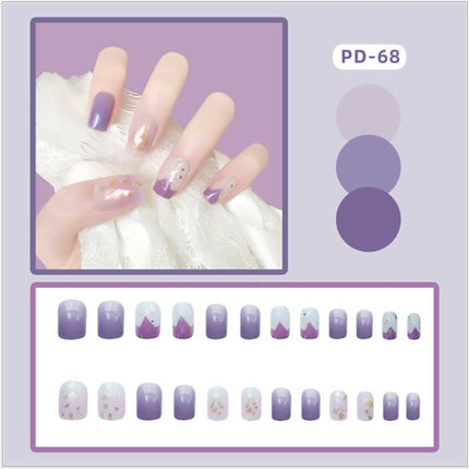 24pcs Press On Acrylic Nails Fake French Nail Tip Splendid&Co.