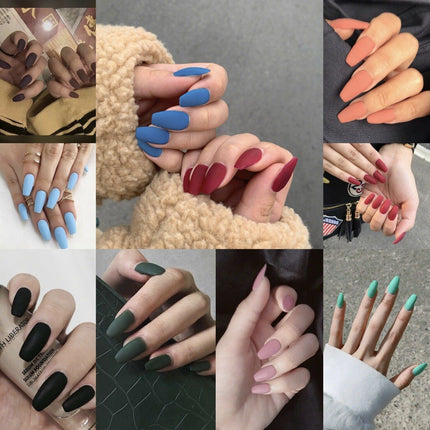 24pcs Press On Acrylic Nails Fake French Nail Tip Splendid&Co.