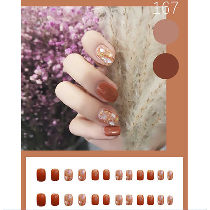 24pcs Press On Acrylic Nails Fake French Nail Tip Splendid&Co.
