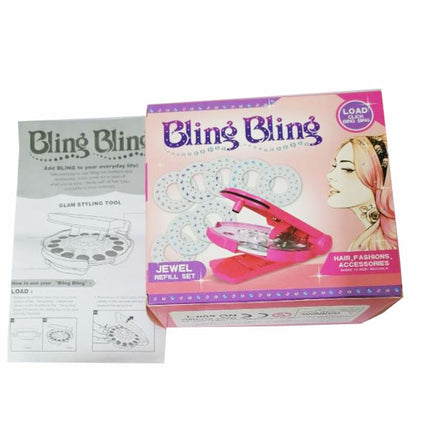 180pcs Diamond Pieces DIY Hair Gems Kit Braiding Diamond Machine