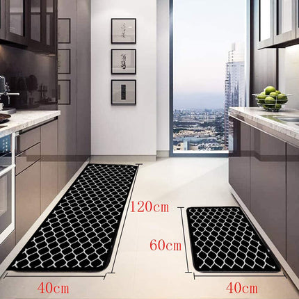 2pc Non Slip Rug Absorbent Kitchen Mats