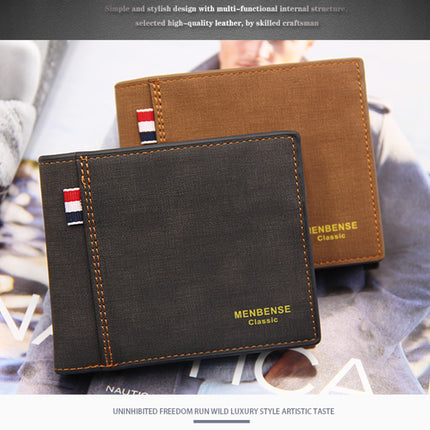 Blue Credit Card Holder Men's Money Cash Wallet Clip RFID Blocking