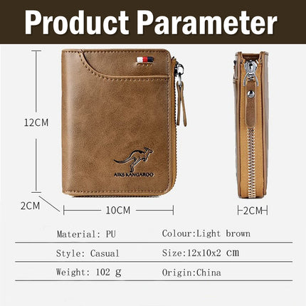 Waterproof RFID Blocking Leather Wallet ID Purse Men's Cash Credit Card Holder