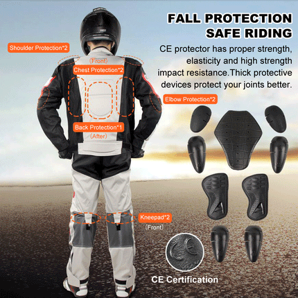 2in1 Summer Wind Waterproof Motorcycle Jacket Pants Riding Suits Splendid&Co.