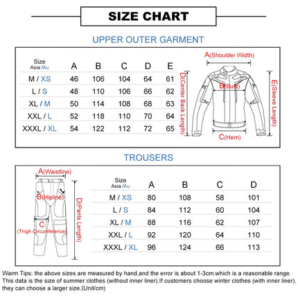 2in1 Summer Wind Waterproof Motorcycle Jacket Pants Riding Suits Splendid&Co.