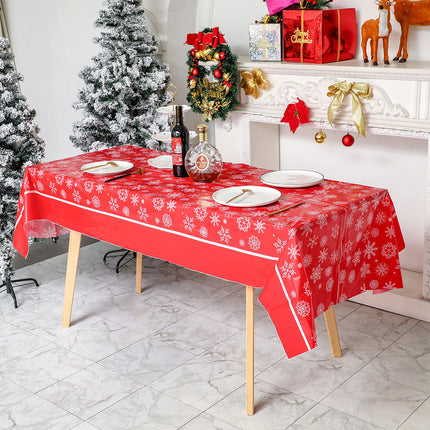 2packs Christmas Tablecloth Table Rectangle Cover Red Flake Splendid&Co.