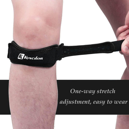 2Pcs Grey Knee Strap Patella Jumper GEL Runner Tennis Football Sports Knee Brace Support - Image 10