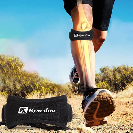 2Pcs Grey Knee Strap Patella Jumper GEL Runner Tennis Football Sports Knee Brace Support - Image 2
