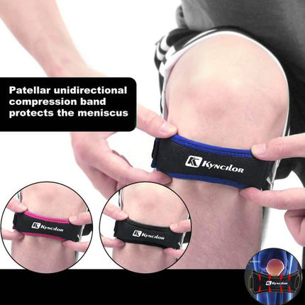 2Pcs Grey Knee Strap Patella Jumper GEL Runner Tennis Football Sports Knee Brace Support - Image 4