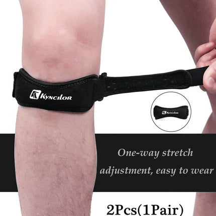 2Pcs Grey Knee Strap Patella Jumper GEL Runner Tennis Football Sports Knee Brace Support - Image 5