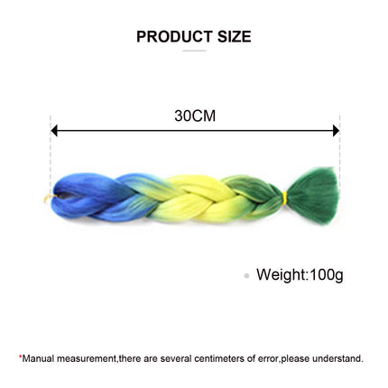 3 Gradual Coloured Braiding Hair Braids Extensions Splendid&Co.