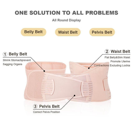 3 In 1 Breathable Postpartum Support Recovery Belt Set Splendid&Co.