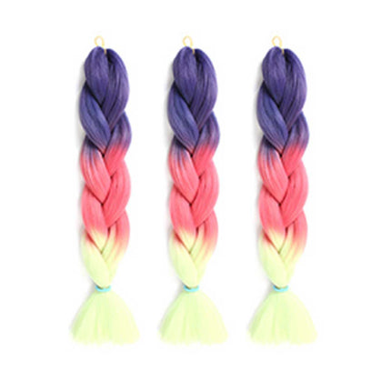 3 Tone Ombre Braiding Hair 24 Inch Synthetic Extensions - Image 5