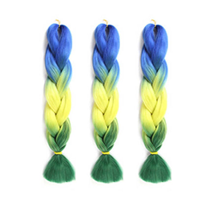 3 Tone Ombre Braiding Hair 24 Inch Synthetic Extensions - Image 6