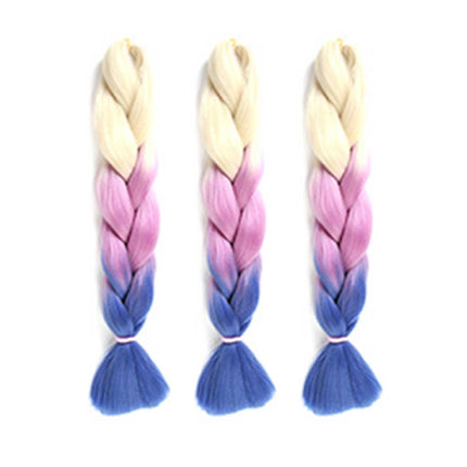 3 Tone Ombre Braiding Hair 24 Inch Synthetic Extensions - Image 9