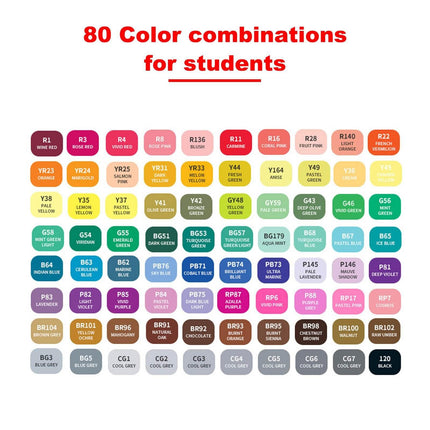 30 Packs Dual Tip Embossing Art Drawing Pen Markers Splendid&Co.