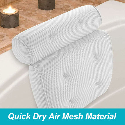 3D Mesh Bath Pillow Spa Breathable Bathtub Cushion-35cm Splendid&Co.