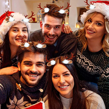 3Pcs Adult Kids Christmas Xmas Novelty Headband Hat Costume Hair Clip Splendid&Co.