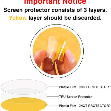 3Pcs Fitbit Versa 2 Hydrogel Screen Protector Cover Splendid&Co.