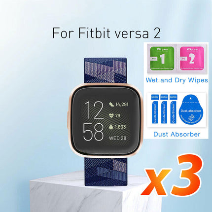 3Pcs Fitbit Versa 2 Hydrogel Screen Protector Cover Splendid&Co.