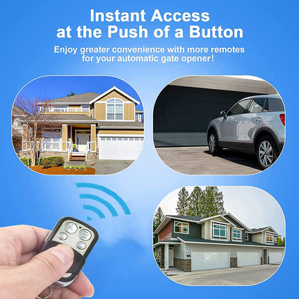2x Universal Replacement Garage Door Gate Car Remote Key Fob 433mhz