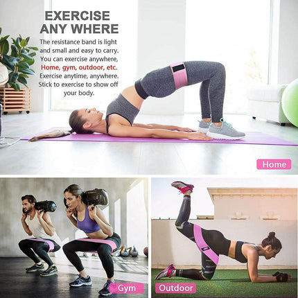 3x Non Slip Hip Resistance Bands Splendid&Co.