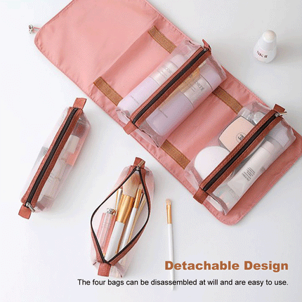 4 in 1 Detachable Hanging Storage Travel Roll Up Makeup Bag Splendid&Co.