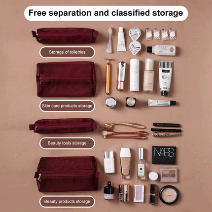 4 in 1 Detachable Hanging Storage Travel Roll Up Makeup Bag Splendid&Co.