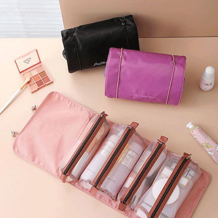 4 in 1 Detachable Hanging Storage Travel Roll Up Makeup Bag Splendid&Co.