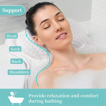 4D Mesh Spa Bath Pillow Neck Back Support-42cm Splendid&Co.