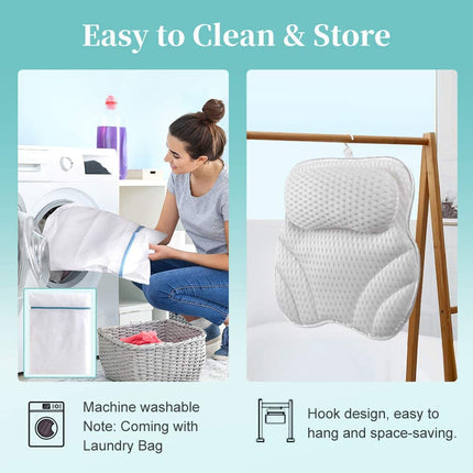 4D Mesh Spa Bath Pillow Neck Back Support-42cm Splendid&Co.