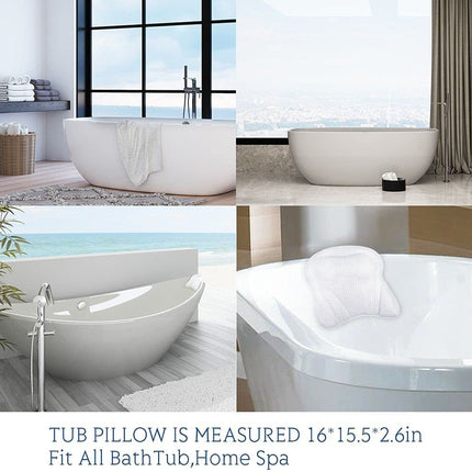4D Mesh Spa Bath Pillow Neck Back Support-42cm Splendid&Co.