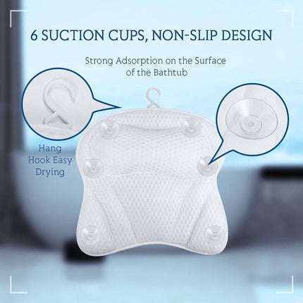 4D Mesh Spa Bath Pillow Neck Back Support-42cm Splendid&Co.