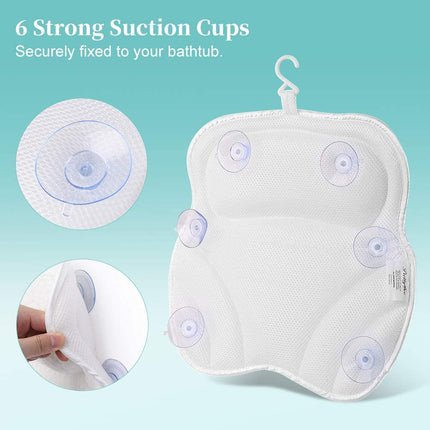 4D Mesh Spa Bath Pillow Neck Back Support-42cm Splendid&Co.