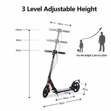 Push Scooter For Adult Child Commuter With Advanced Disc Break