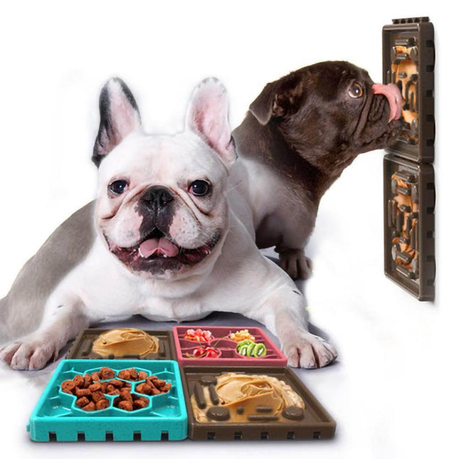 4pc Dog Maze Plate Eating Slow Feeder - Image 1