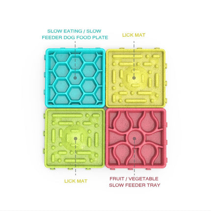 4pc Dog Maze Plate Eating Slow Feeder - Image 2