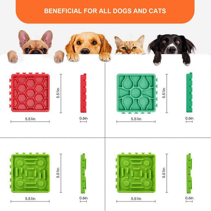 4pc Dog Maze Plate Eating Slow Feeder - Image 3