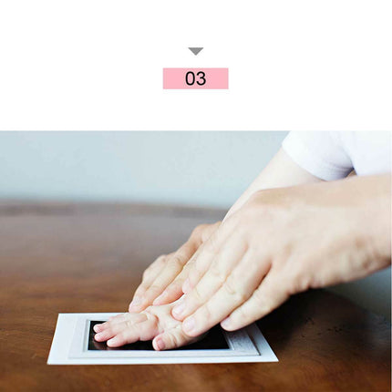 4pcs Inkless Baby print kit Newborn Footprint Handprint Gift Black Splendid&Co.