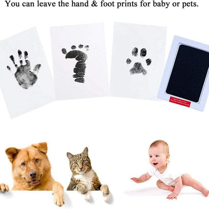 4pcs Inkless Baby print kit Newborn Footprint Handprint Gift Blue Splendid&Co.