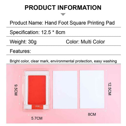 4pcs Inkless Baby print kit Newborn Footprint Handprint Gift Green Splendid&Co.