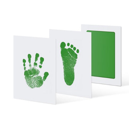 4pcs Inkless Baby print kit Newborn Footprint Handprint Gift Green Splendid&Co.