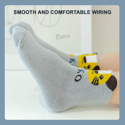 5 Pairs Kids Cartoon Print Socks Bears Splendid&Co.