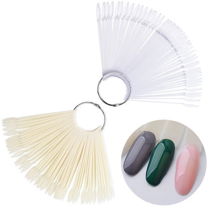 50PCS False Nail Colour Display Tips Art Pop Sticks-Clear Splendid&Co.