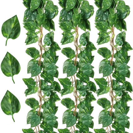 5Pcs 2.3M Artificial Lvy Vine Fake Foliage Flower Hanging Leaf Splendid&Co.