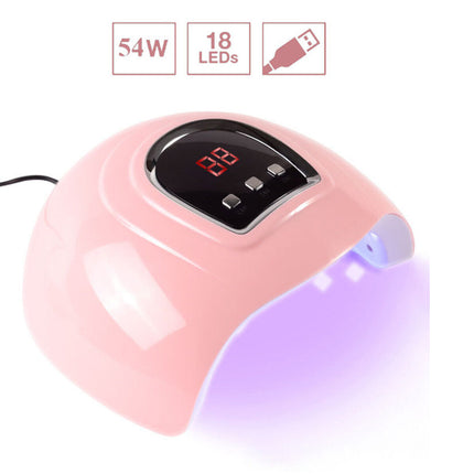 12 Pieces Set Gel Nail Polish Starter Kit 54W UV LED Lamp Dryer Nail Manicure Set