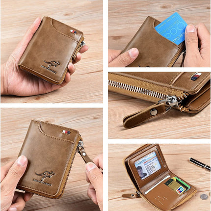 Waterproof RFID Blocking Leather Wallet ID Purse Men's Cash Credit Card Holder