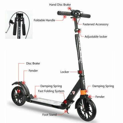 Push Scooter For Adult Child Commuter With Advanced Disc Break